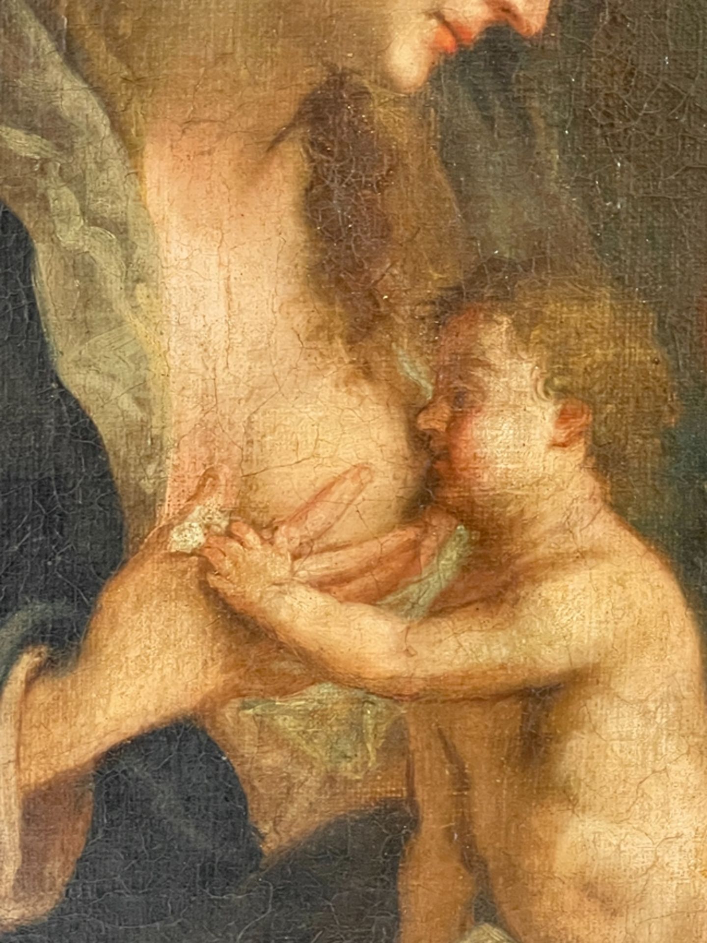 Barockgemälde Madonna mit Kind  - Bild 3 aus 4