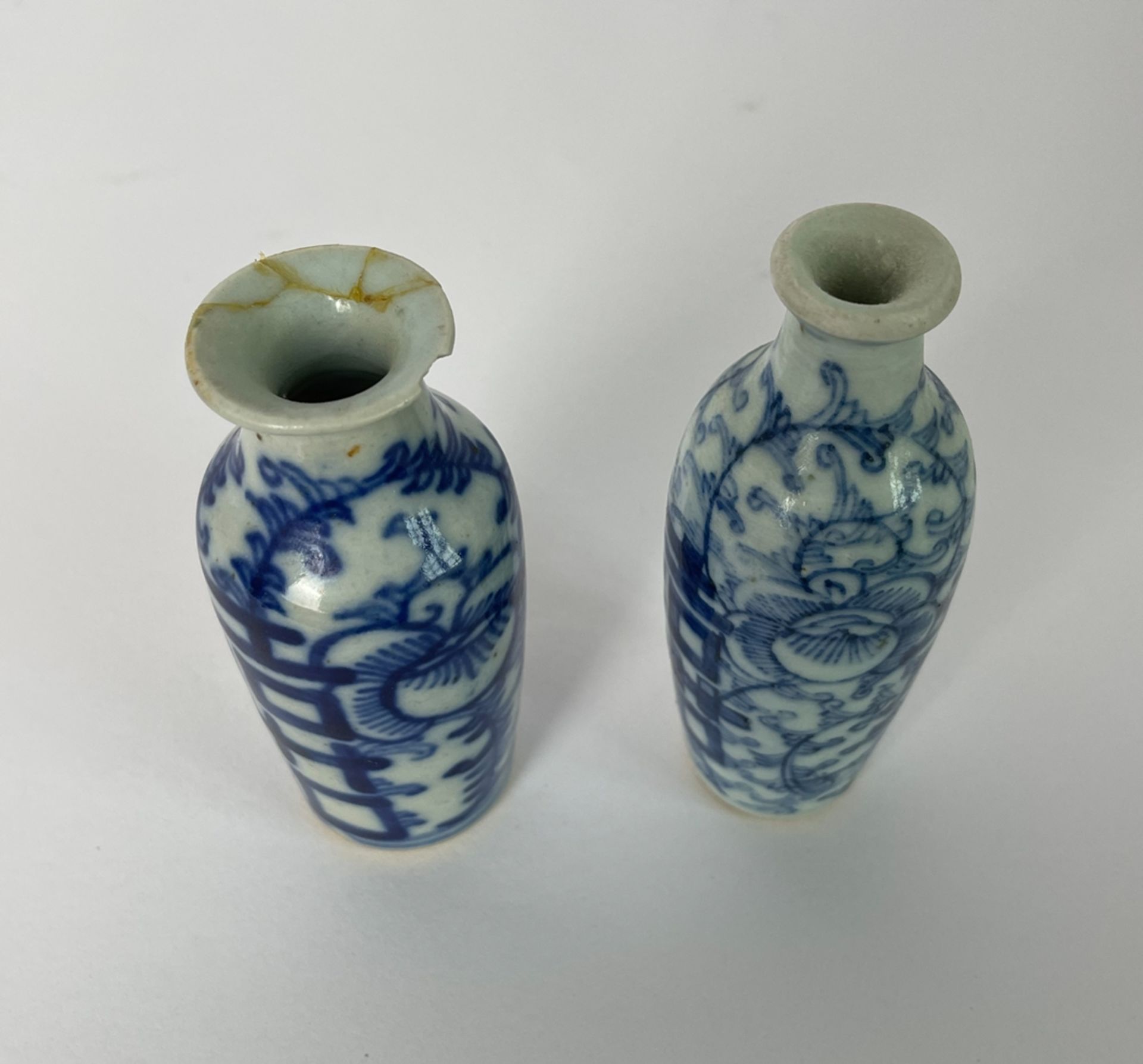 Paar kleine alte China Vasen - Image 4 of 5