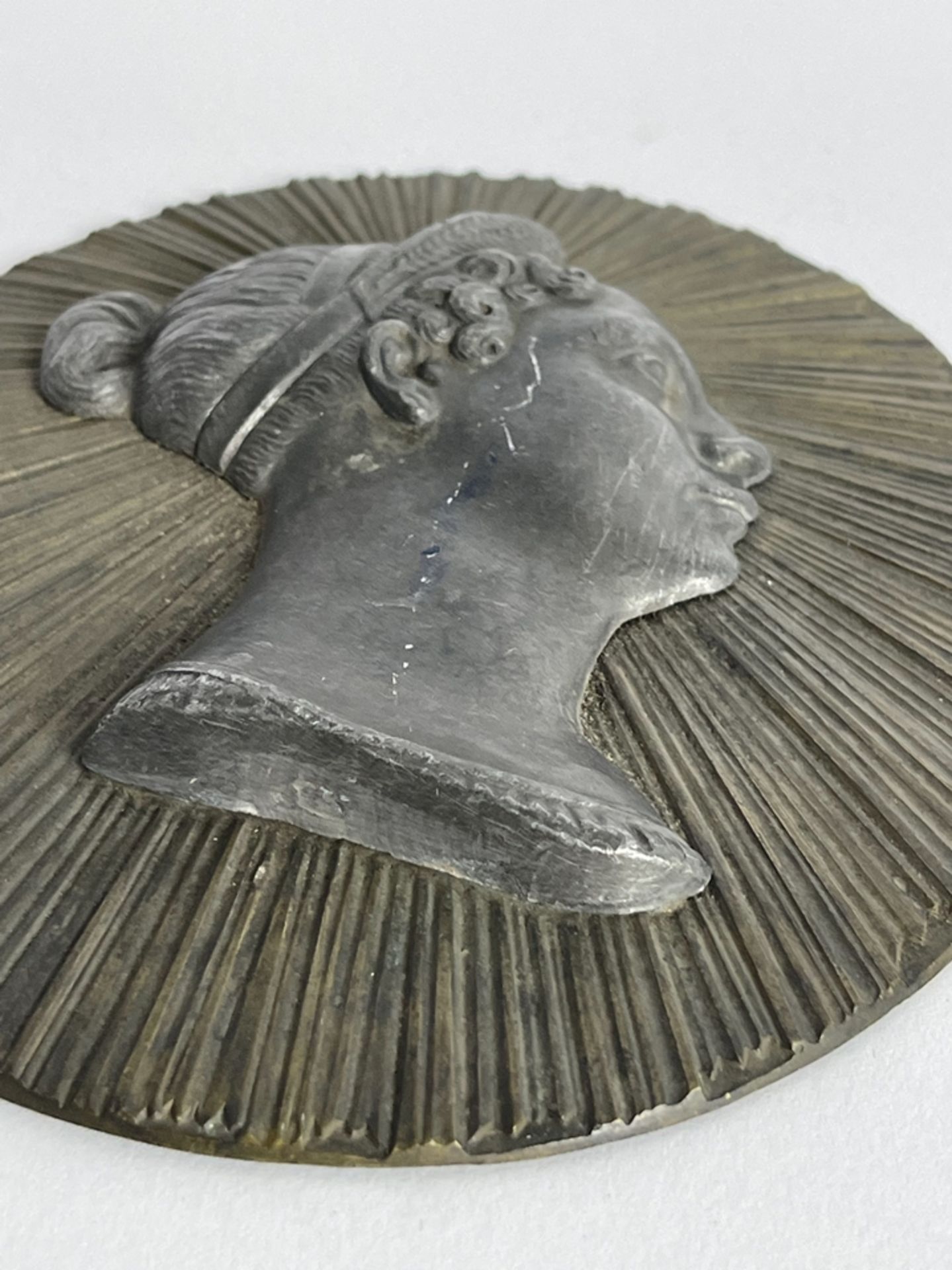 Empire Bronze Zinn Relief - Image 2 of 5