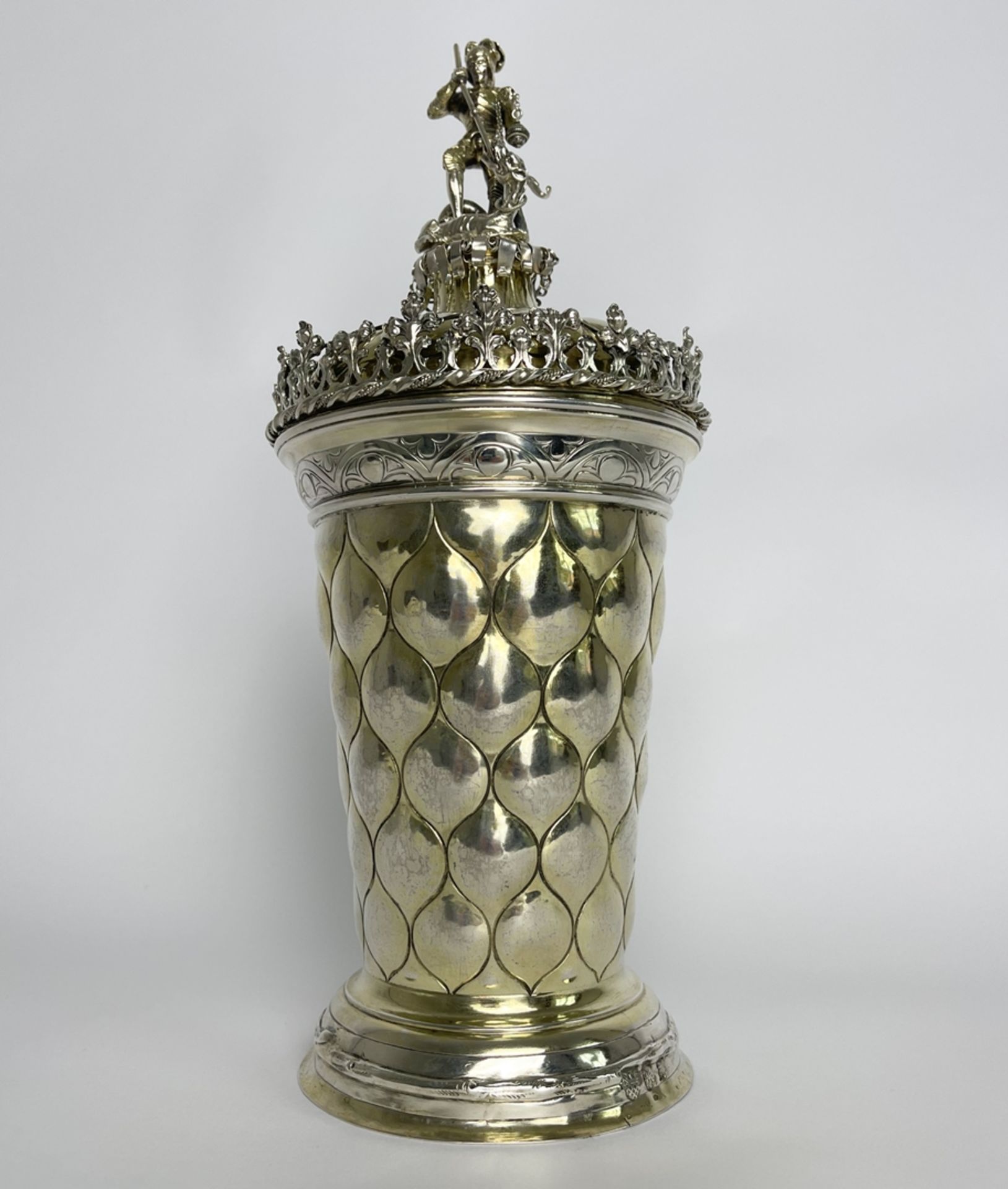 Monumentaler Renaissance Silber Buckelpokal  - Bild 3 aus 24