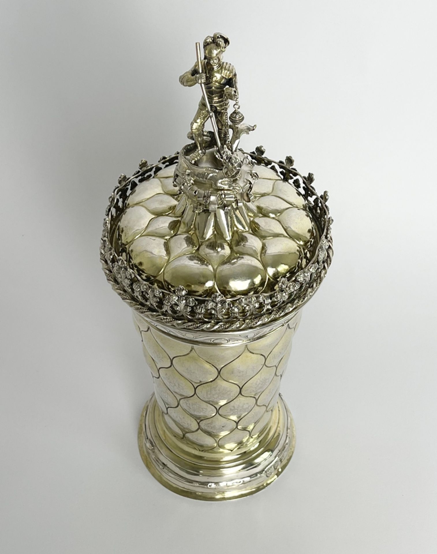 Monumentaler Renaissance Silber Buckelpokal  - Bild 5 aus 24