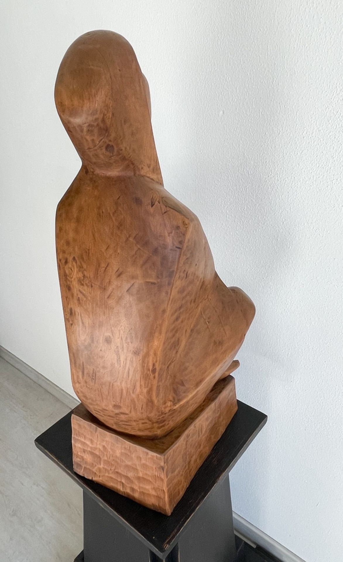 Art Deco Jugendstil Skulptur auf Sokel "Meditierende Frau" - Image 18 of 22