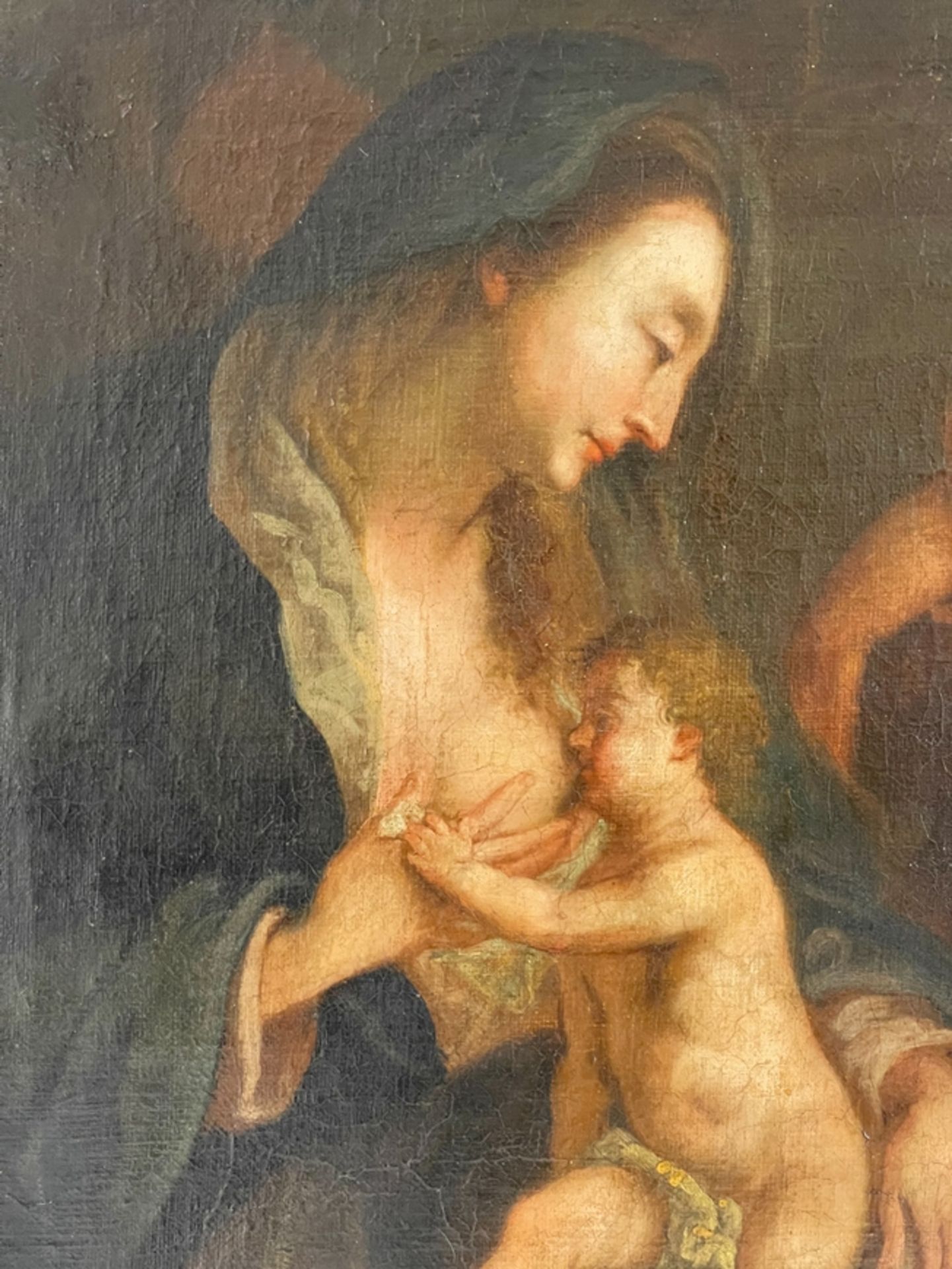 Barockgemälde Madonna mit Kind  - Bild 2 aus 4