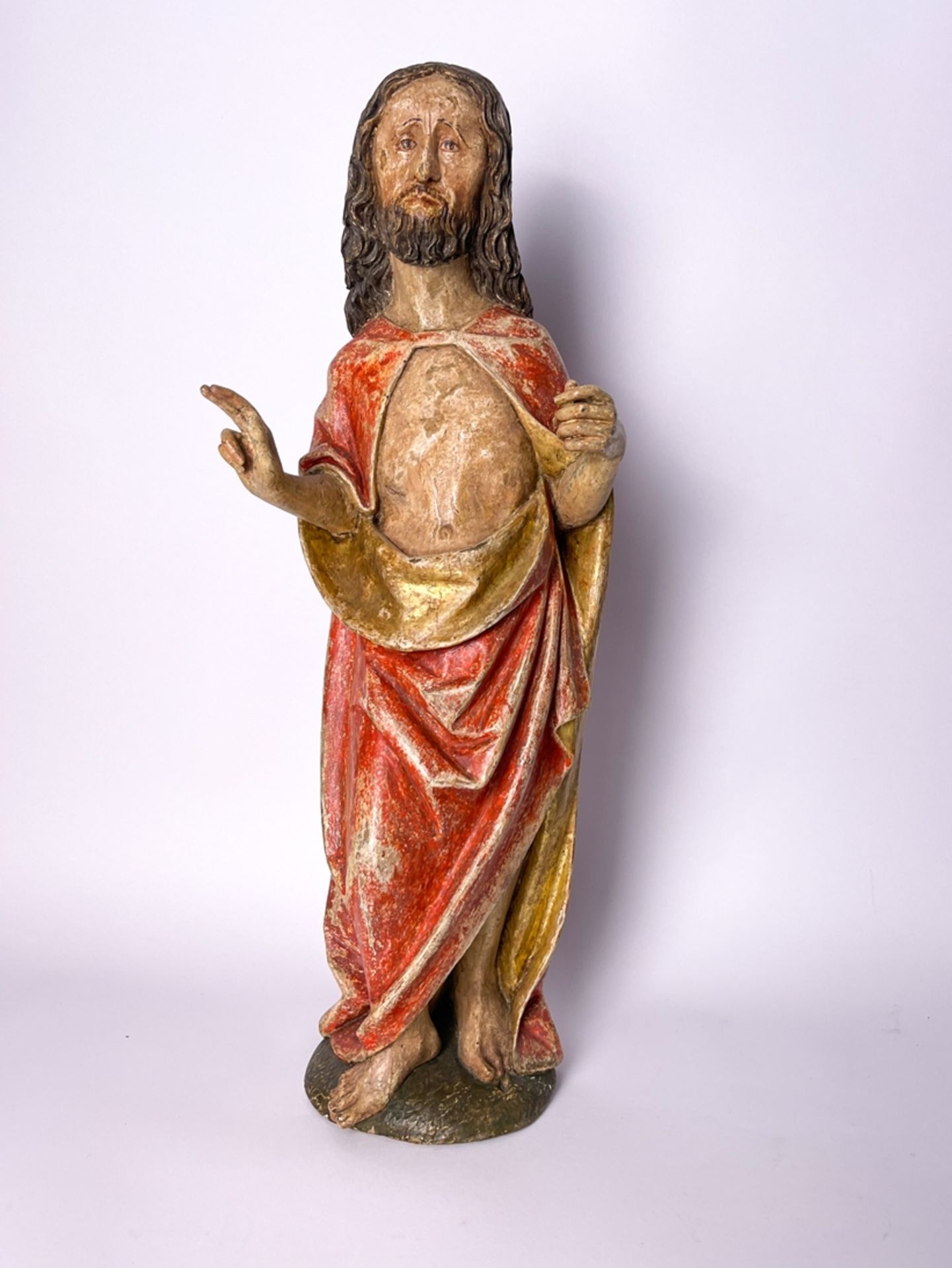 Original stehende gotische Jesus Figur
