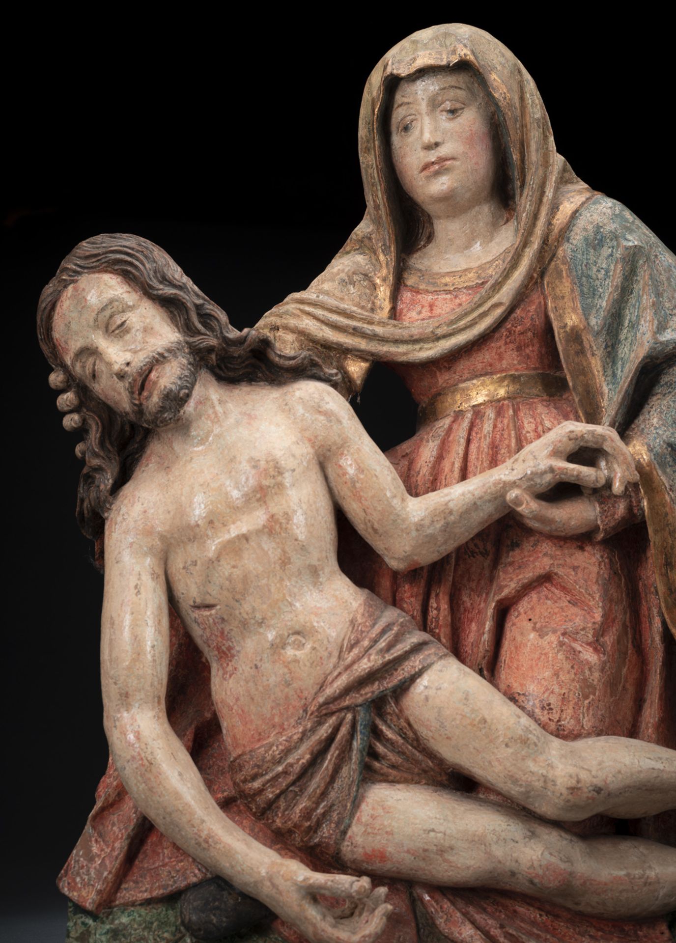 A LATE MEDIEVAL PIETA - Image 3 of 5