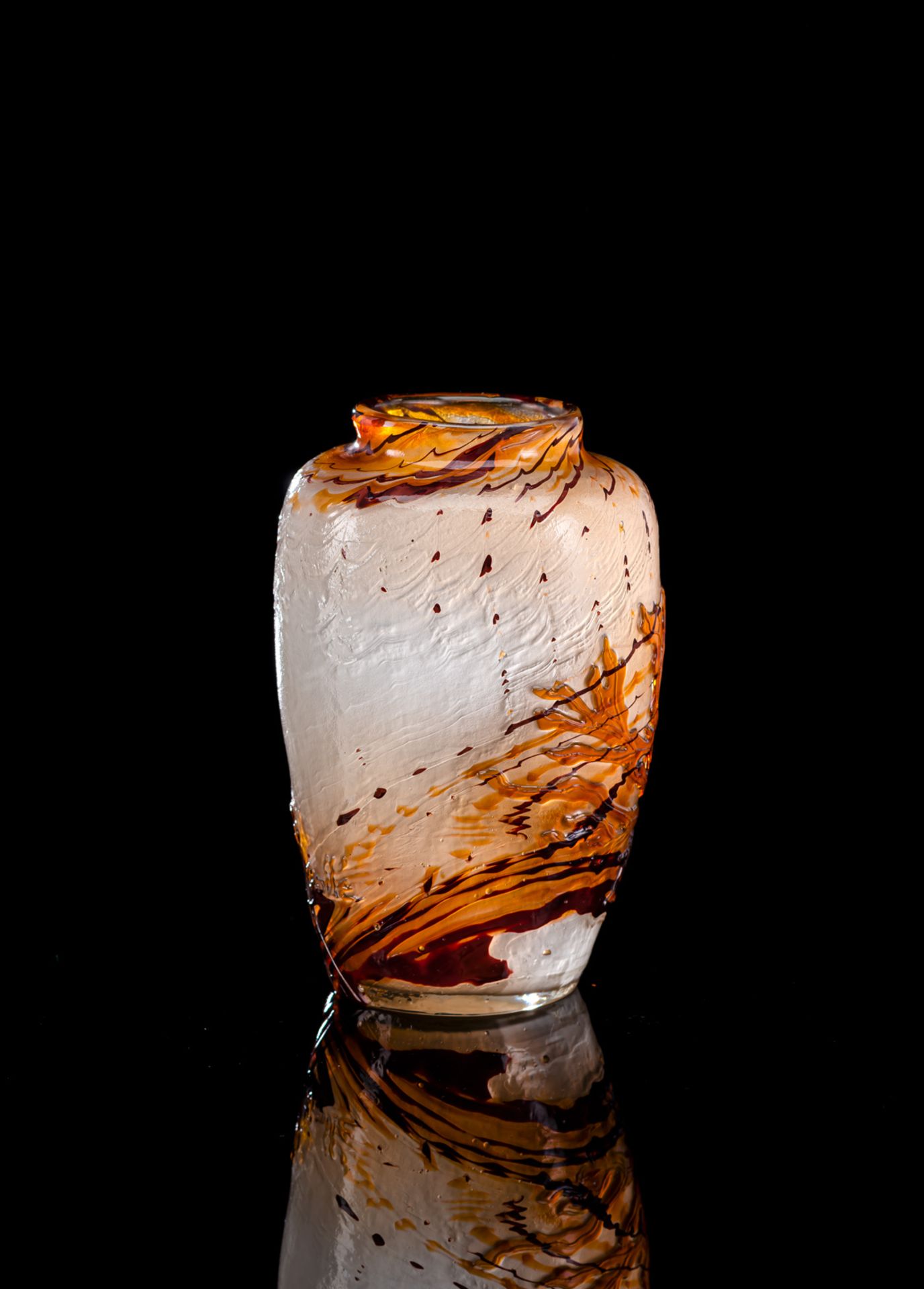 Vase mit Seegras-Dekor "Aux Algues" - Bild 2 aus 3