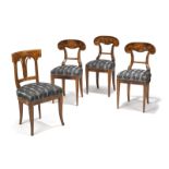 Vier Biedermeier-Stühle
