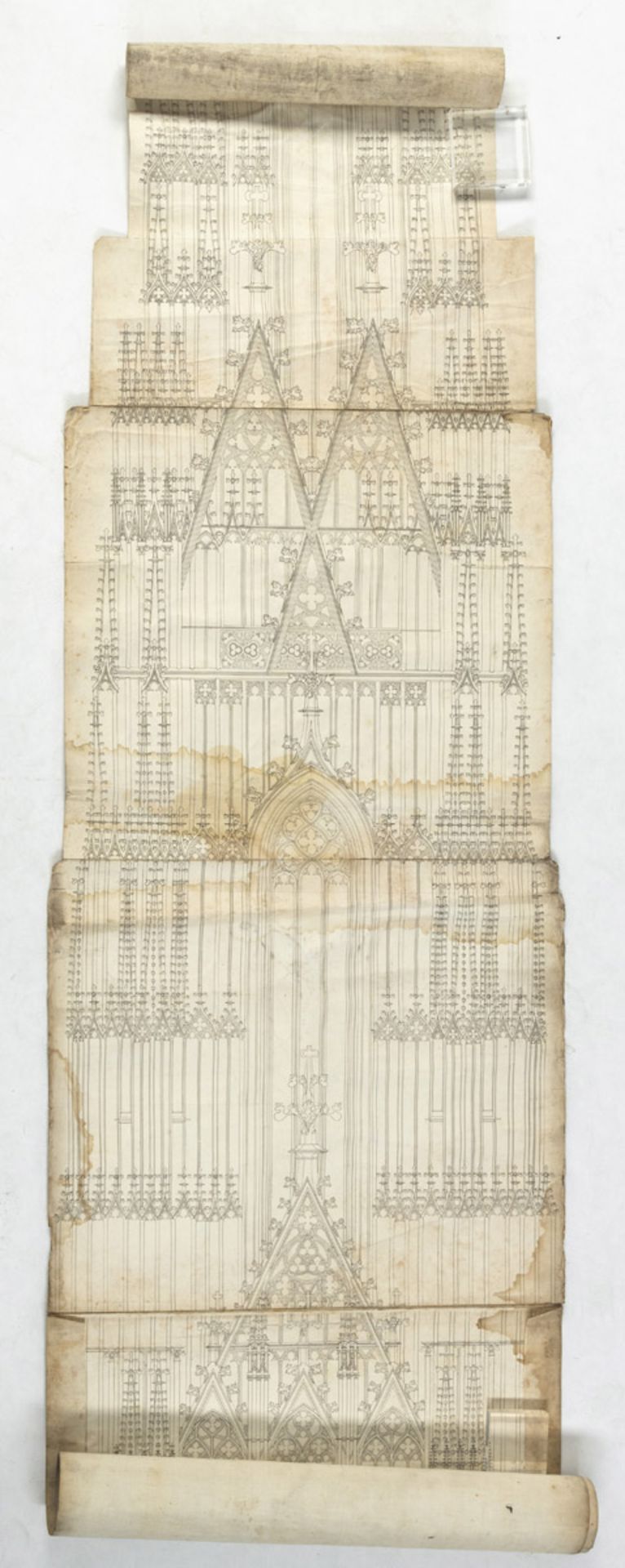 Facsimile of a cutaway drawing of the tower of St. Stephen's Cathedral, Vienna - Image 3 of 4