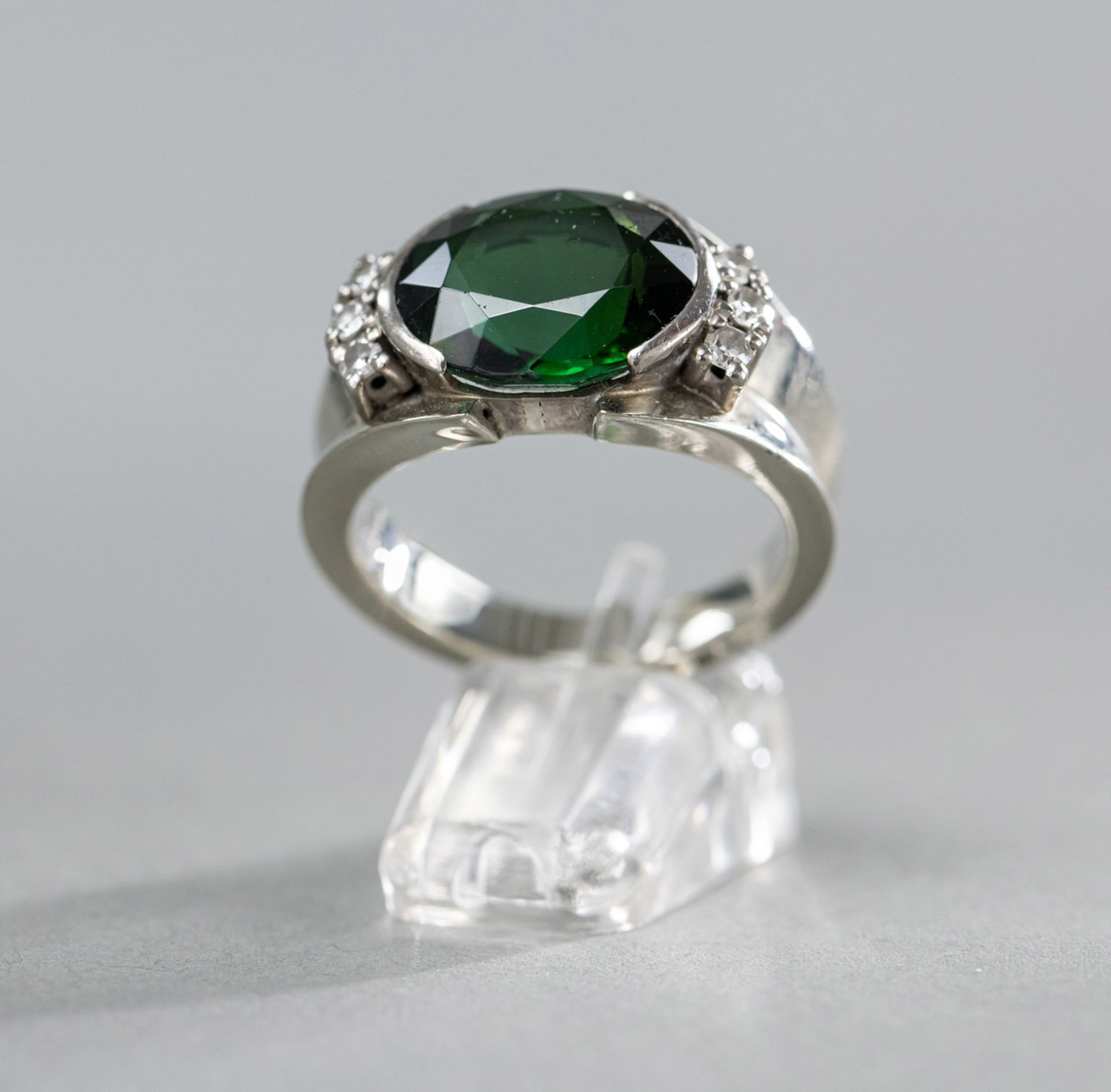 Turmalin-Diamant-Ring