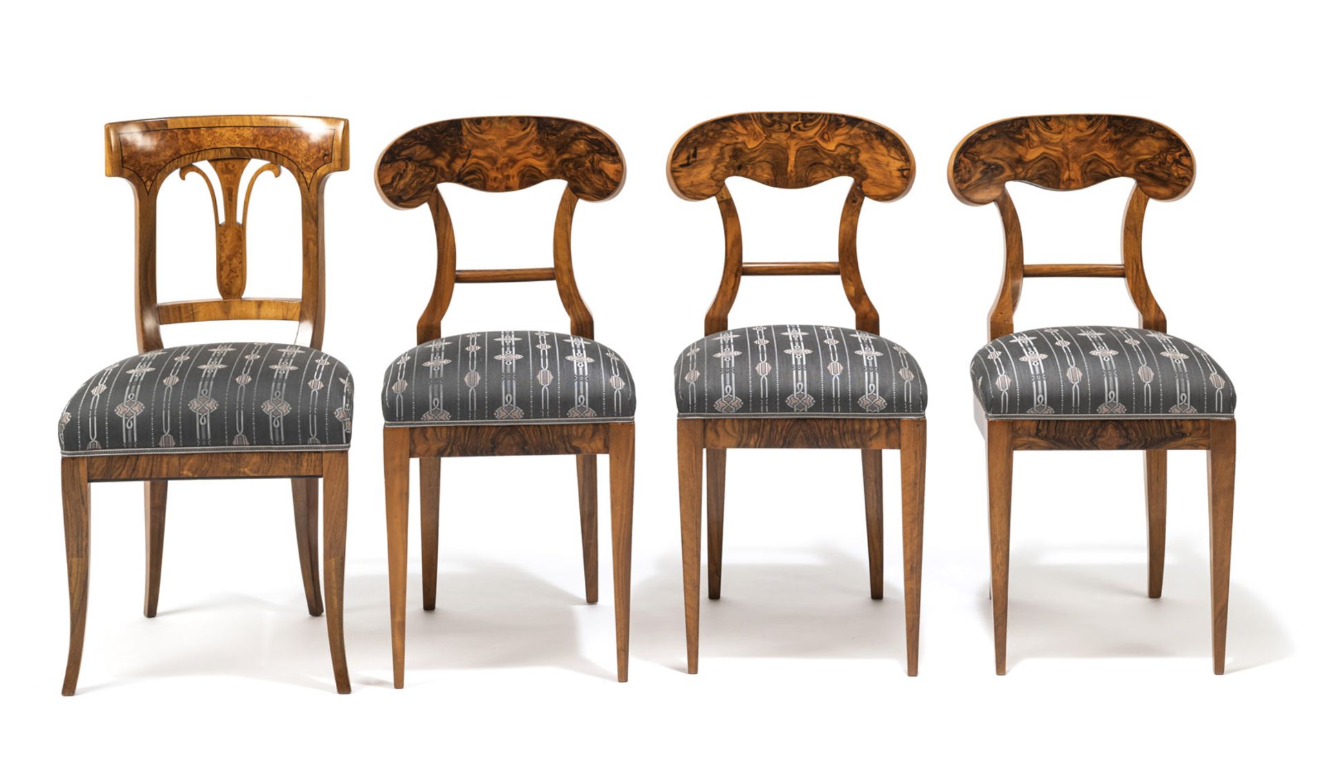 Vier Biedermeier-Stühle - Bild 2 aus 5