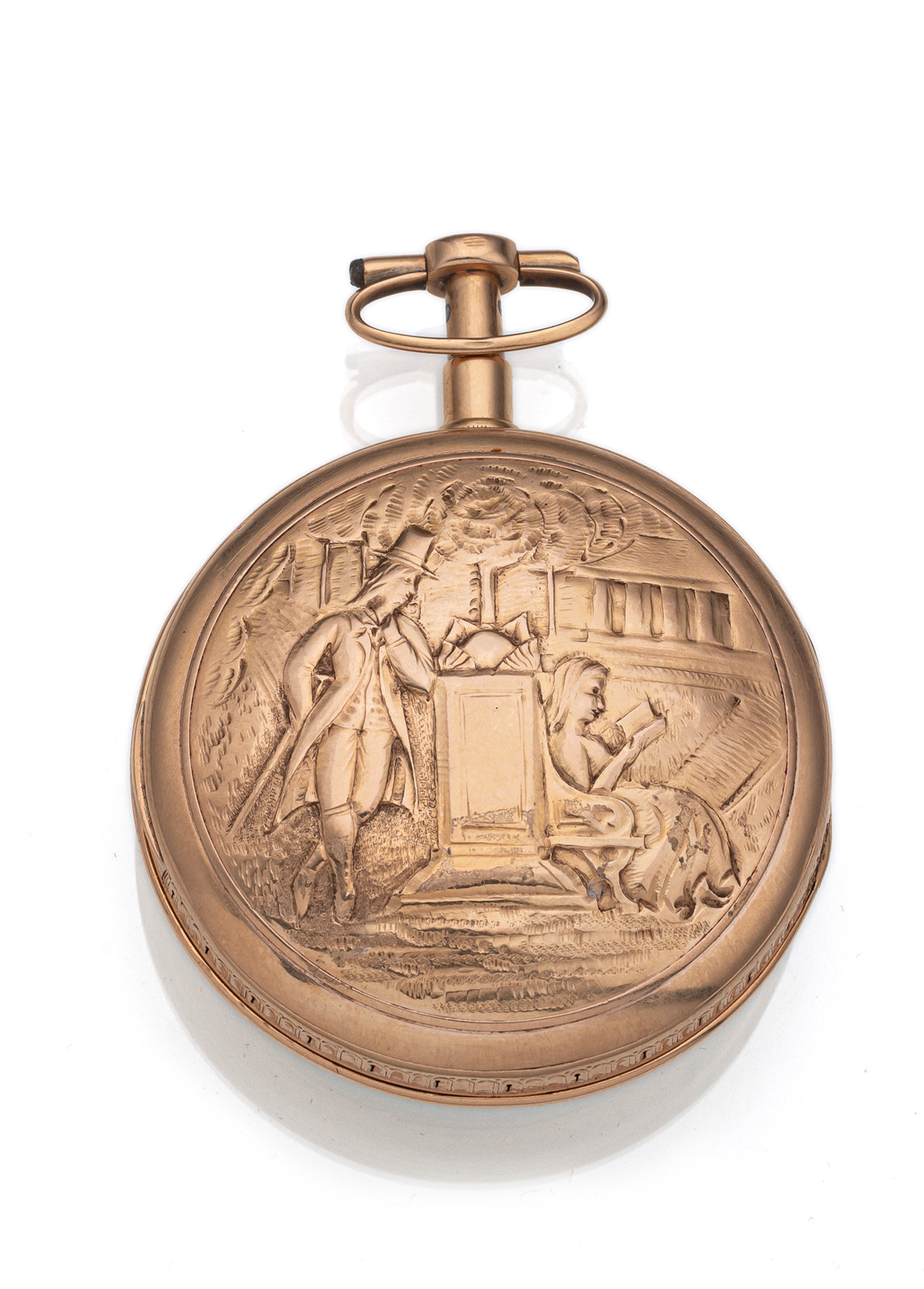 A GOLD POCKET WATCH WITH QUARTER REPETITION - Image 4 of 4