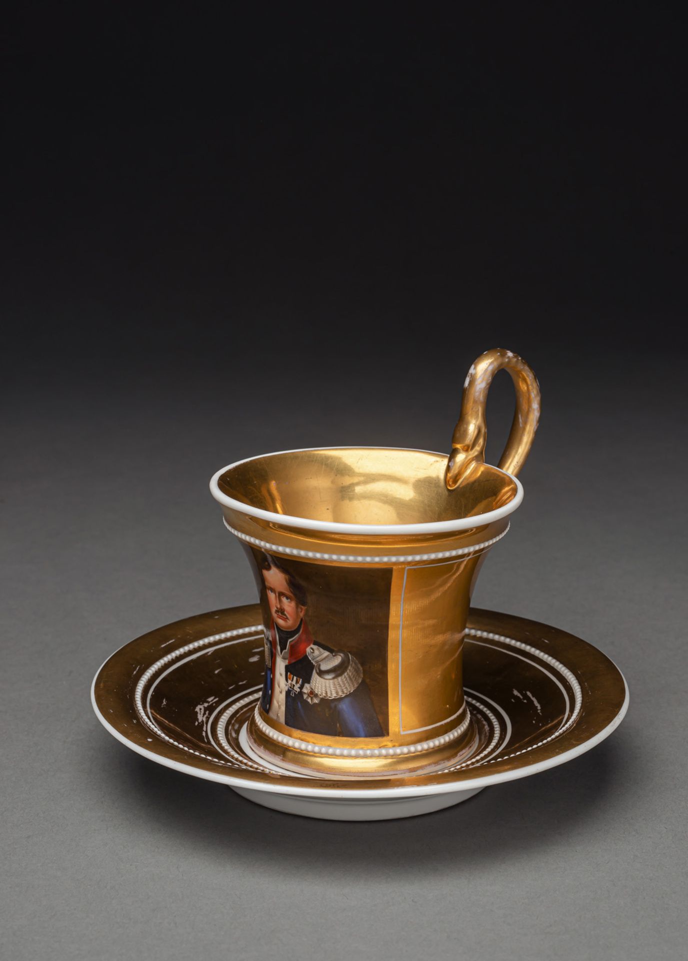 Tasse mit Portrait des Königs Friedrich Wilhelm III von Preußen - Bild 2 aus 4