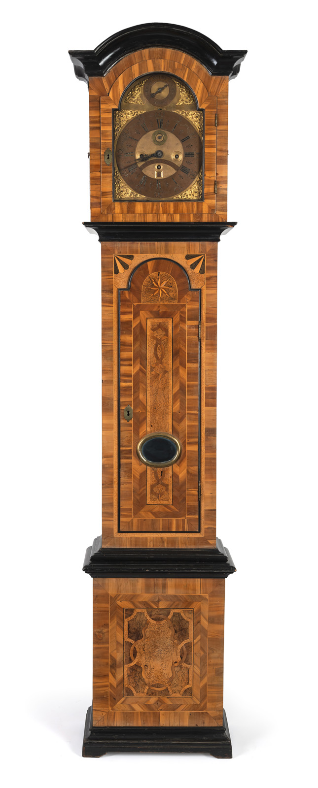 A LARGE GERMAN ROOTWOOD, PLUM, BOG OAK MARQUETRIED LONGCASE CLOCK - Image 2 of 16
