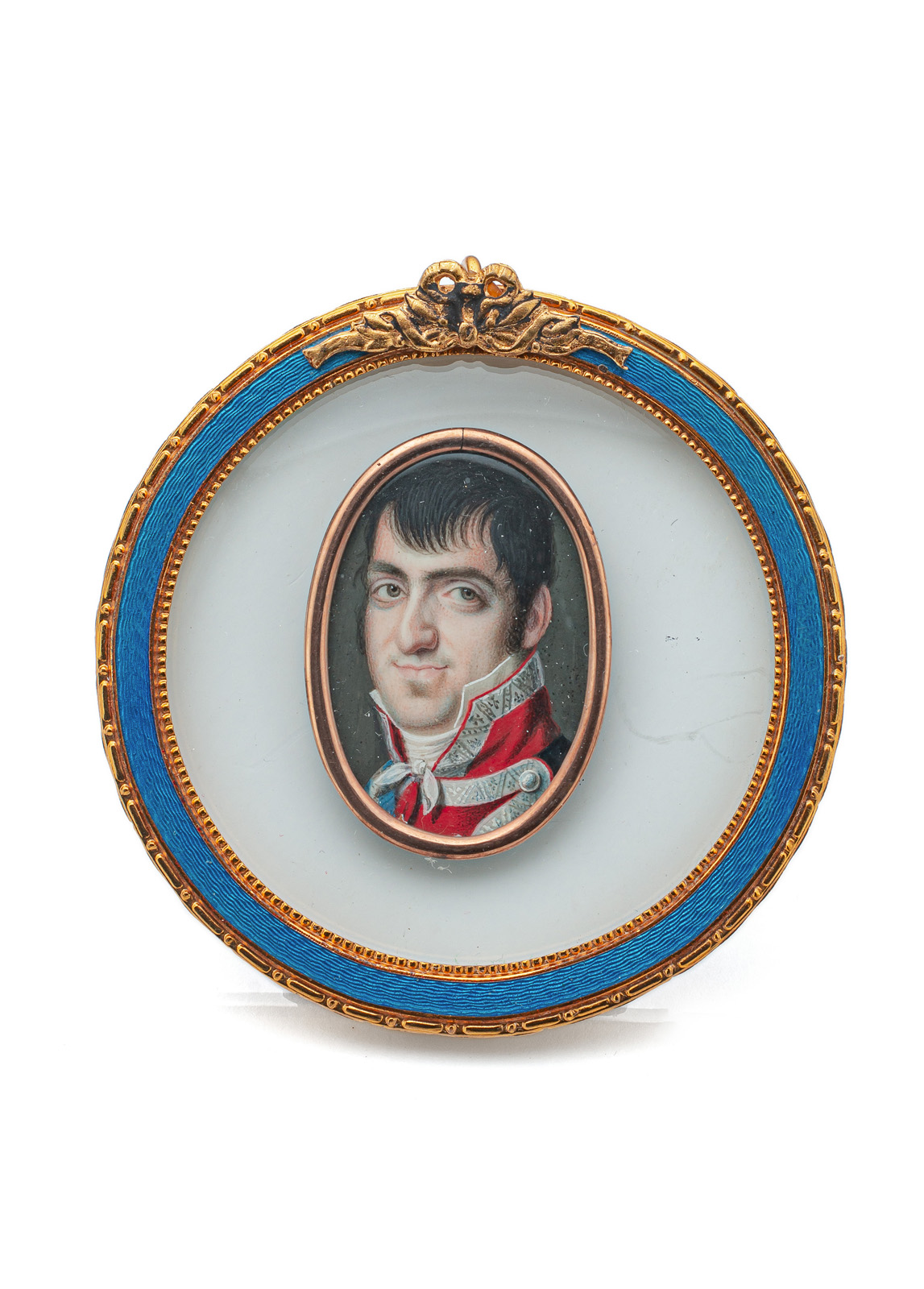 A PORTRAIT MINIATUE OF FERDINAND VII. - KING OF SPAIN