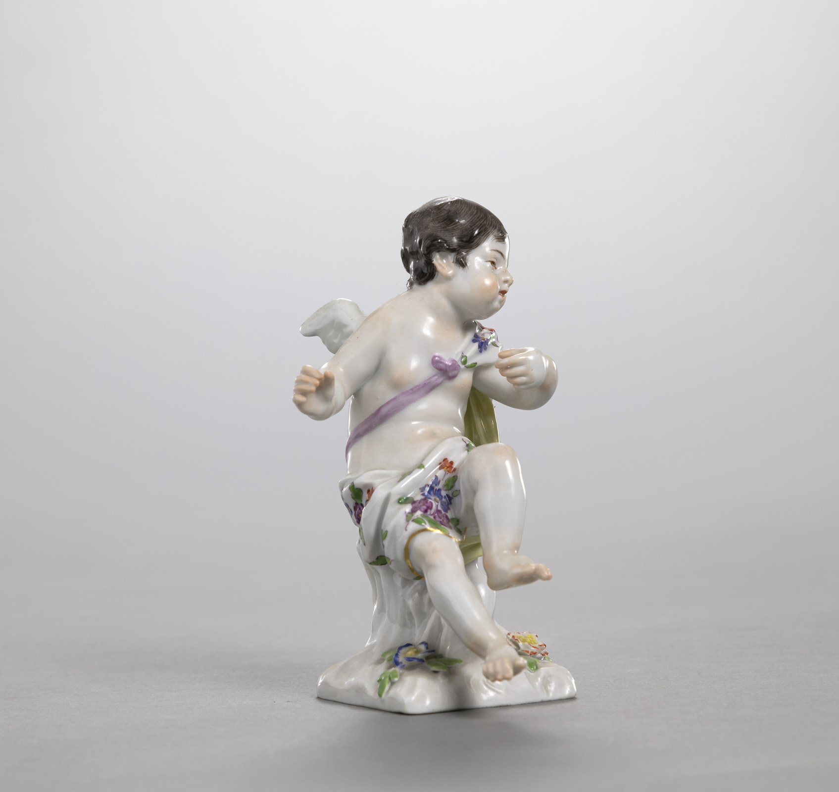A WINGED MEISSEN PUTTO - Image 4 of 6