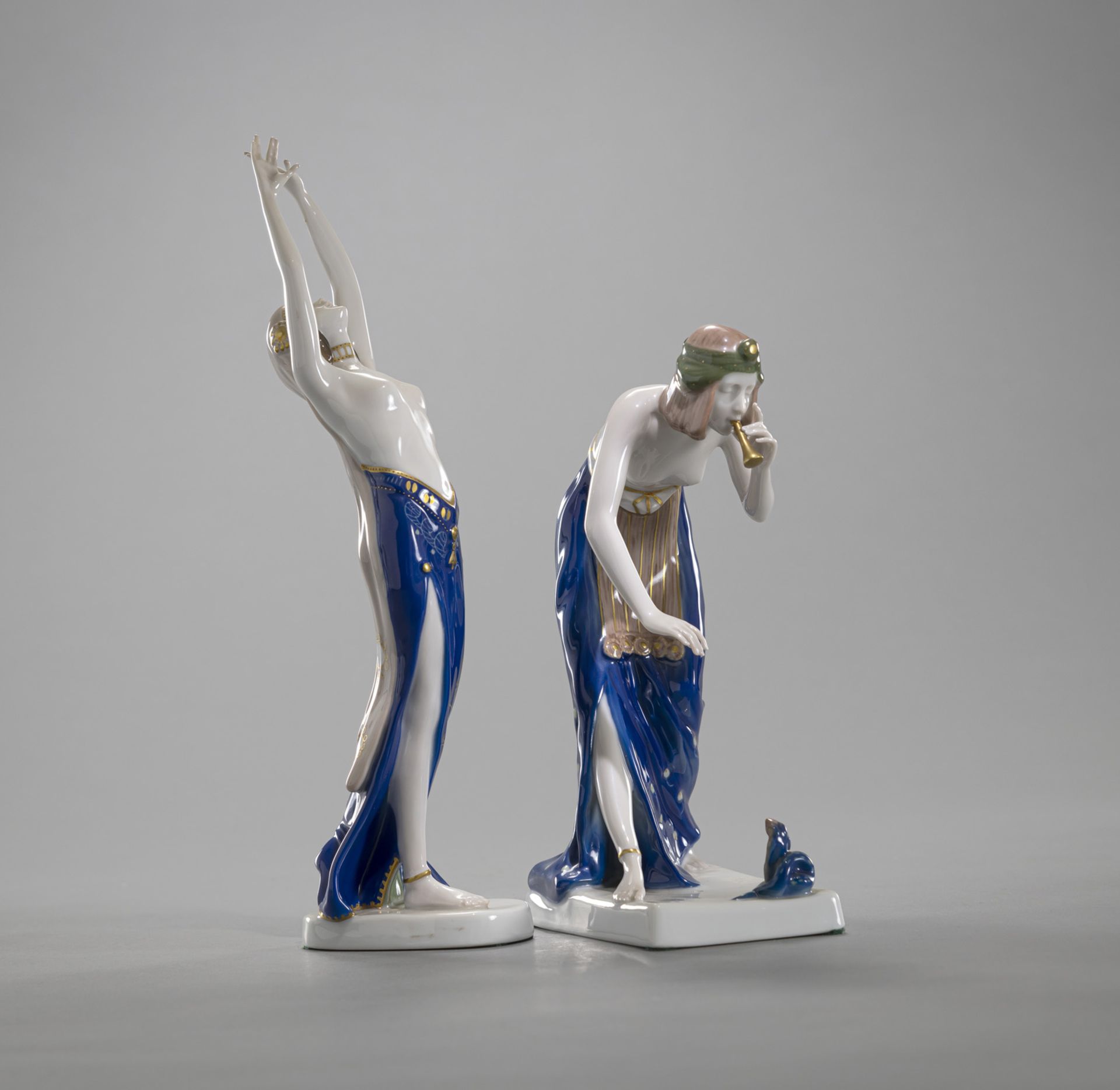 TWO ROSENTHAL ORIENTAL DANCERS - Image 3 of 7