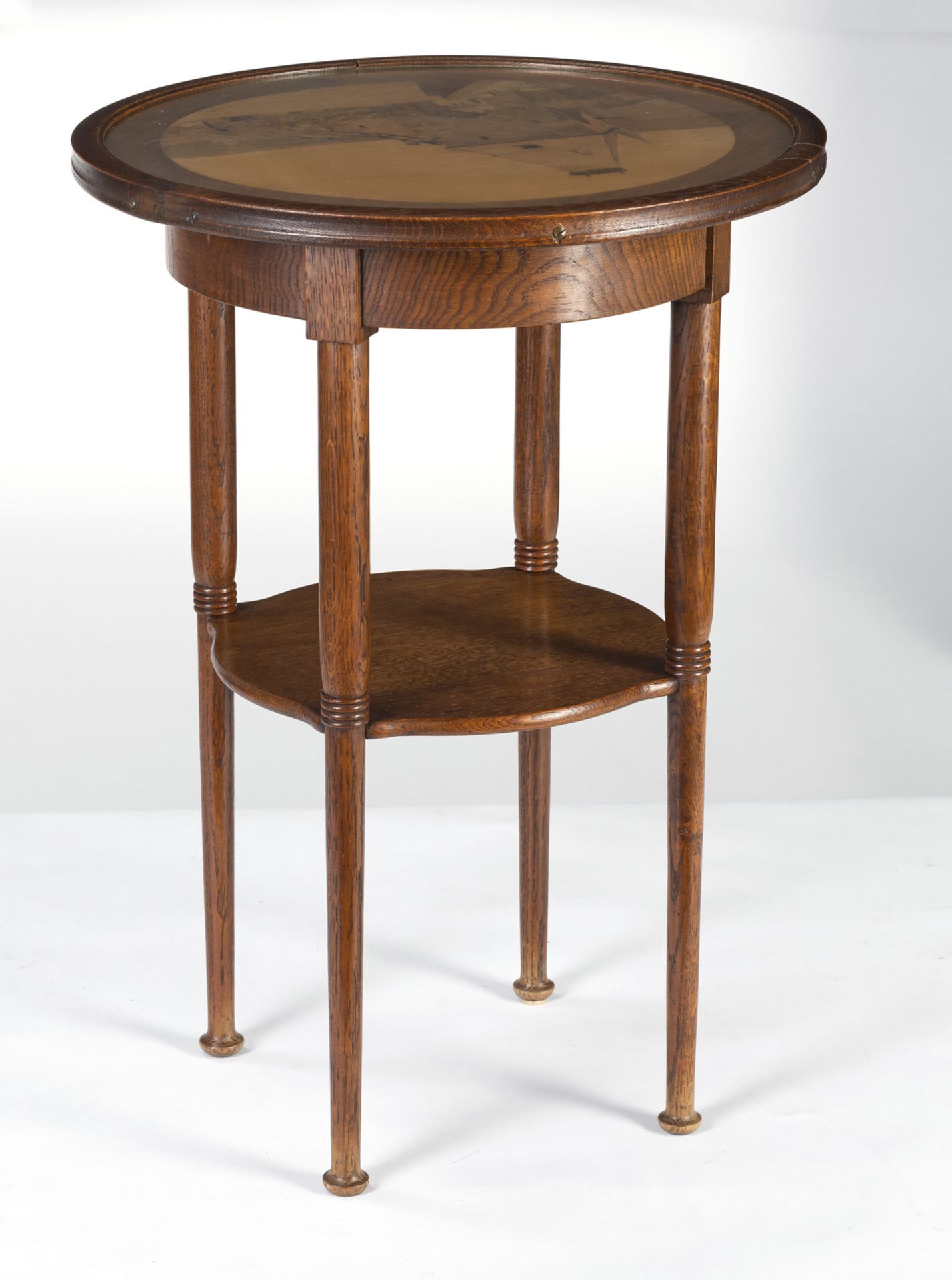 A FRENCH INLAID ART NOUVEAU OCCASIONAL TABLE - Image 2 of 5