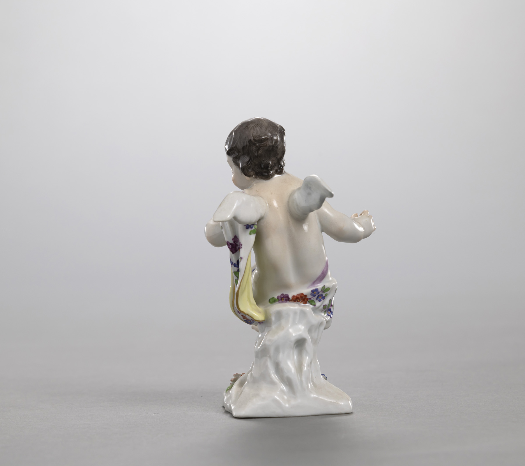 A WINGED MEISSEN PUTTO - Image 5 of 6