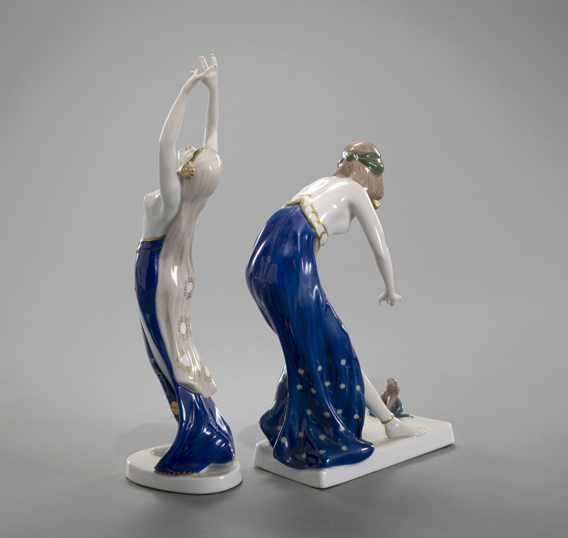 TWO ROSENTHAL ORIENTAL DANCERS - Image 4 of 7