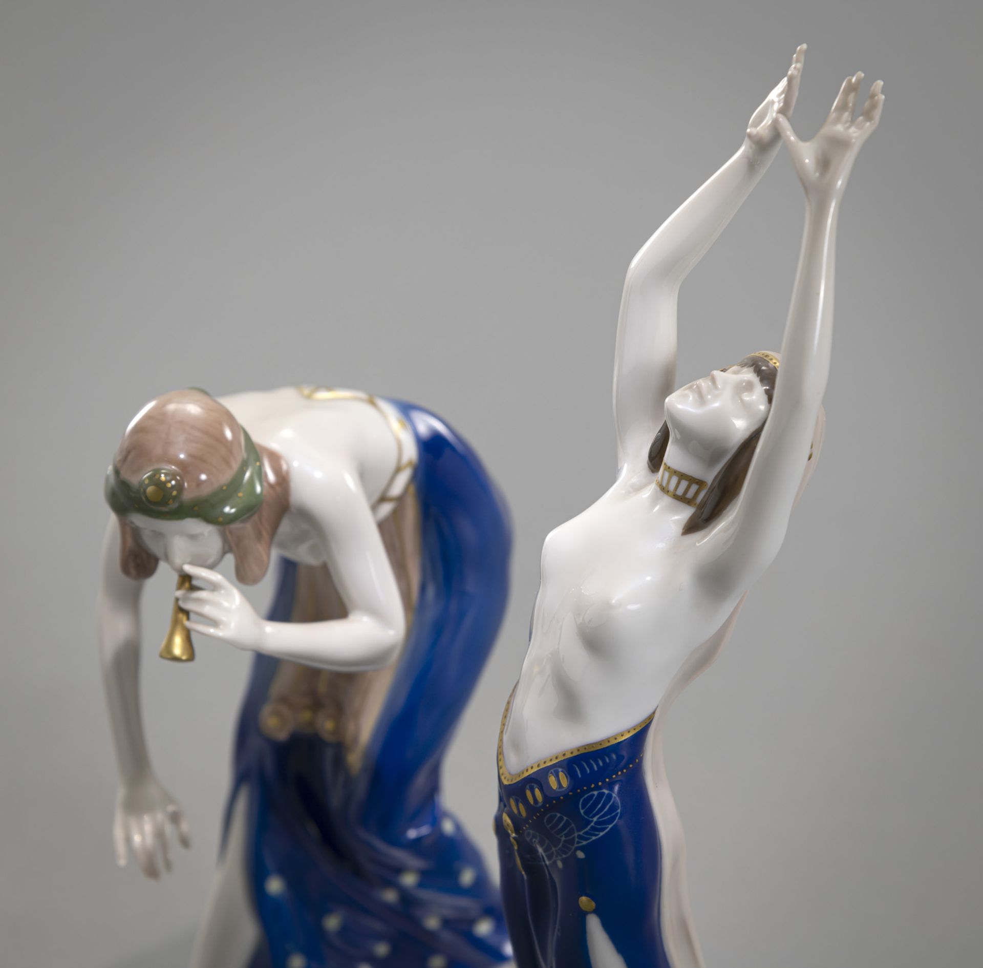 TWO ROSENTHAL ORIENTAL DANCERS - Image 5 of 7