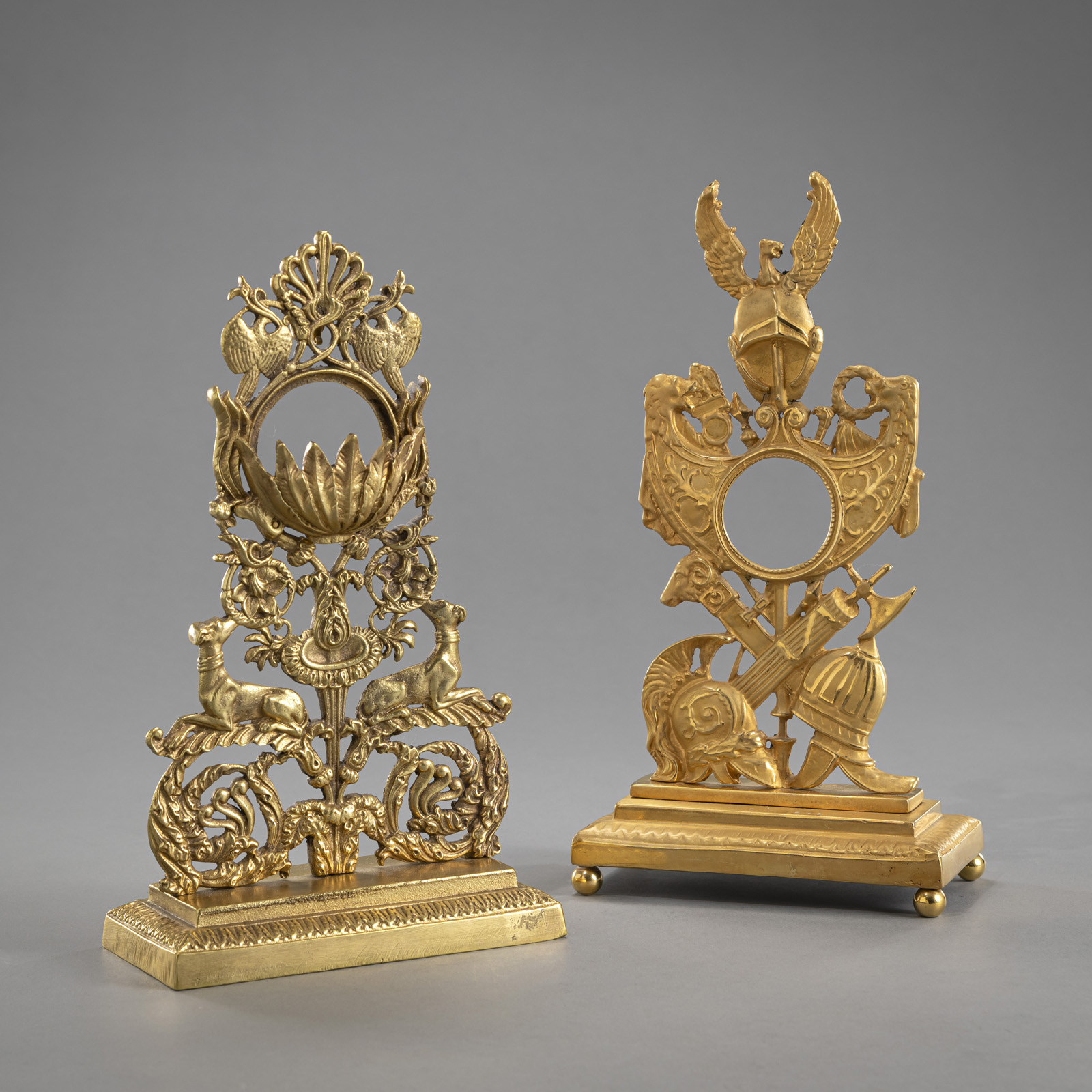 TWO POCKET WATCH STANDS