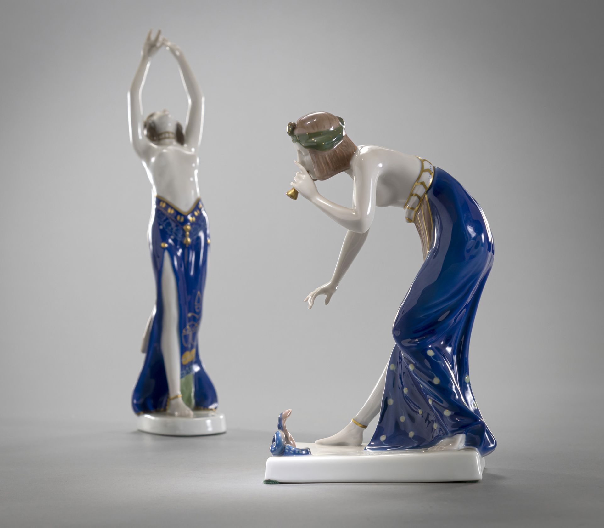 TWO ROSENTHAL ORIENTAL DANCERS - Image 6 of 7