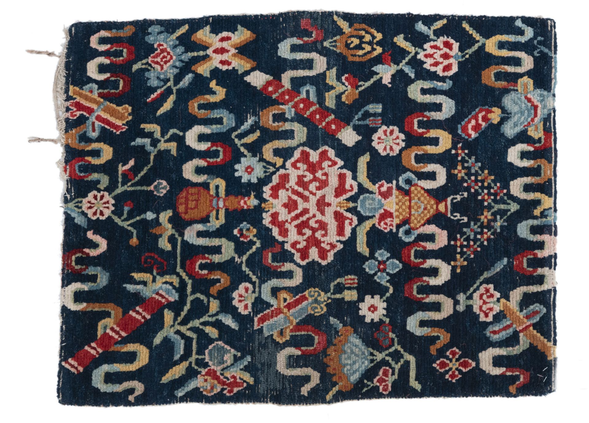 FOUR SMALL SEAT MATS, ONE WITH DRAGON DECORATION - Image 8 of 19