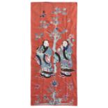 Behang mit zwei Unsterblichen "He-He Er Xian"