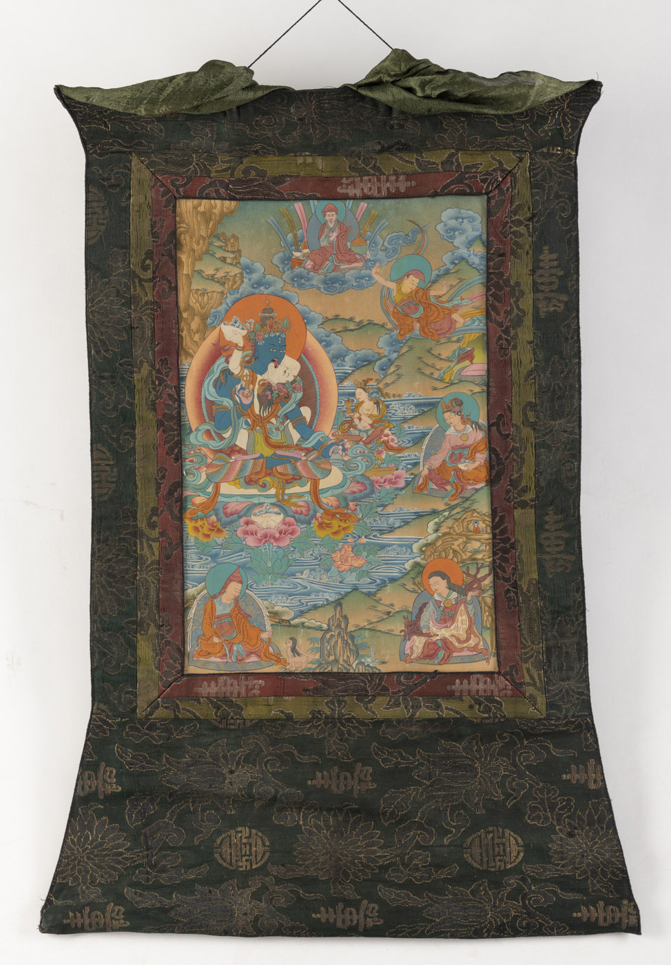 A GROUP OF NINE THANGKA DEPICTING BUDDHA, MAHAKALA AND OTHERS - Image 10 of 27