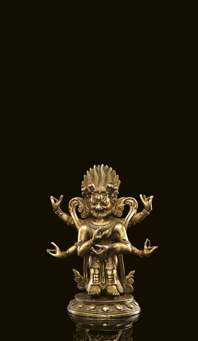 A BRONZE FIGURE OF CINTAMANIMAHAKALA