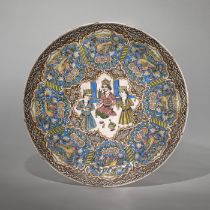 Qajarischer Keramikteller