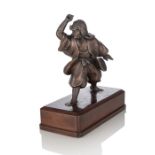 Bronze eines Samurai