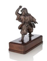 Bronze eines Samurai