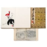Leporello-Album "Qi Baishi huaji" (Ausgewählte Malereien von Qi Baishi)