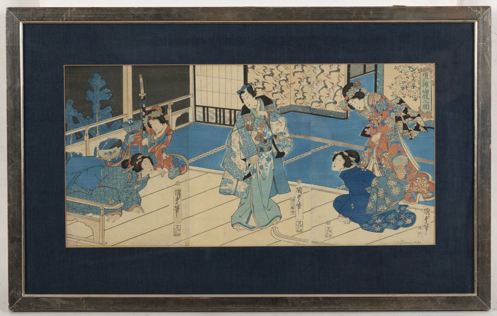 A TRIPTYCH BY UTAGAWA KUNISADA II (1823-1880) - Image 2 of 2