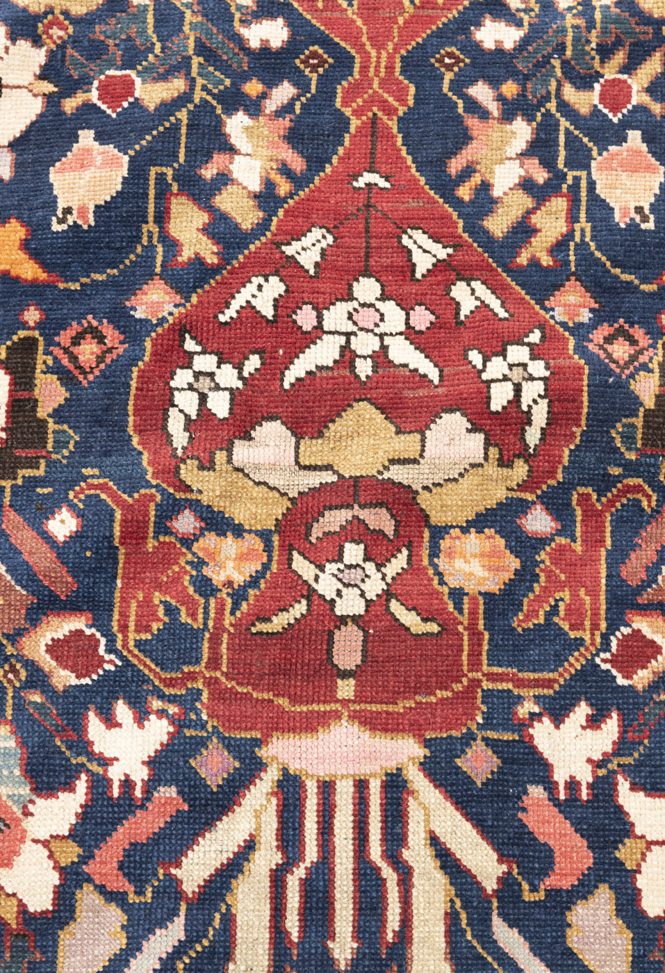 A KARABAGH LONG RUG WITH VASE DESIGN - Image 4 of 5