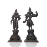 Zwei Bronzen, Rama und Devi