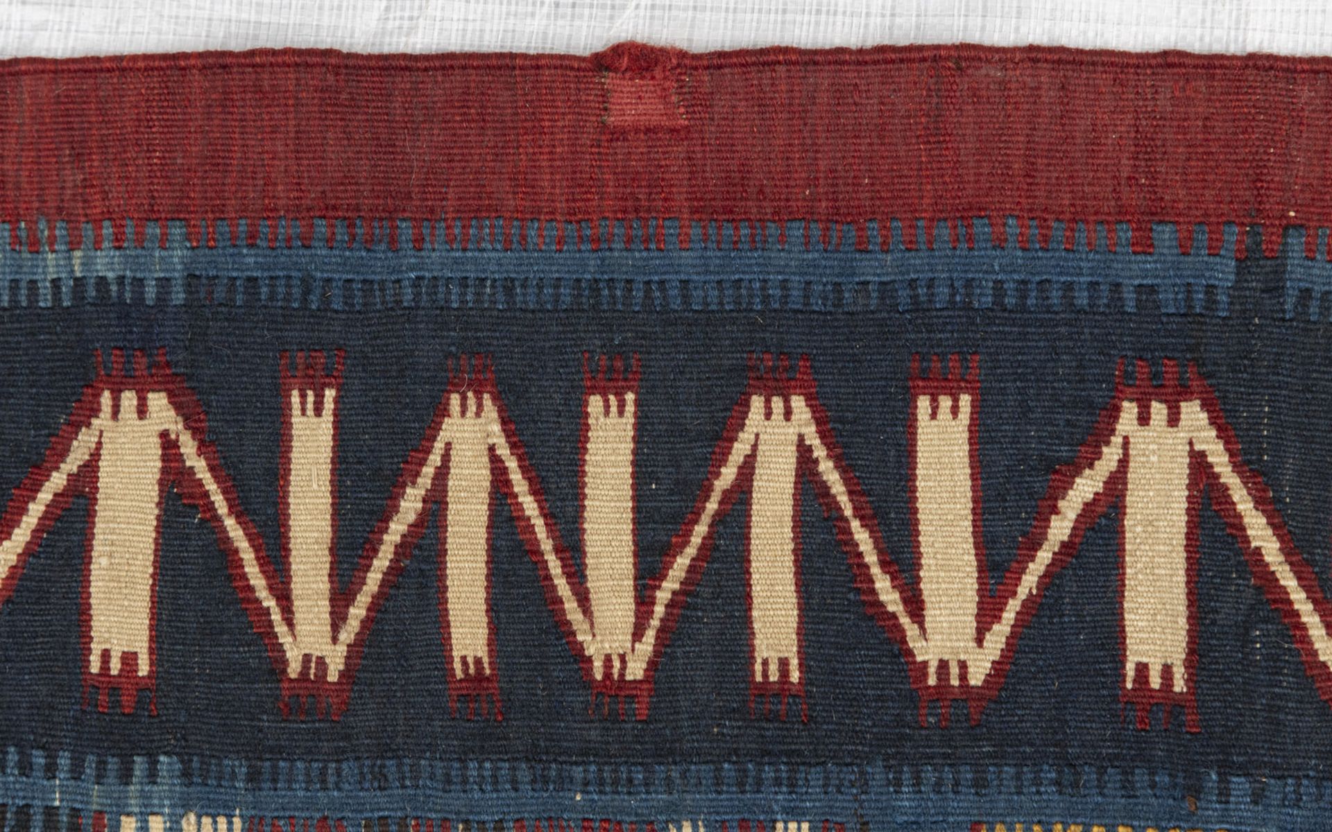 A FRAGMENT OF A KUBA KILIM - Image 6 of 7