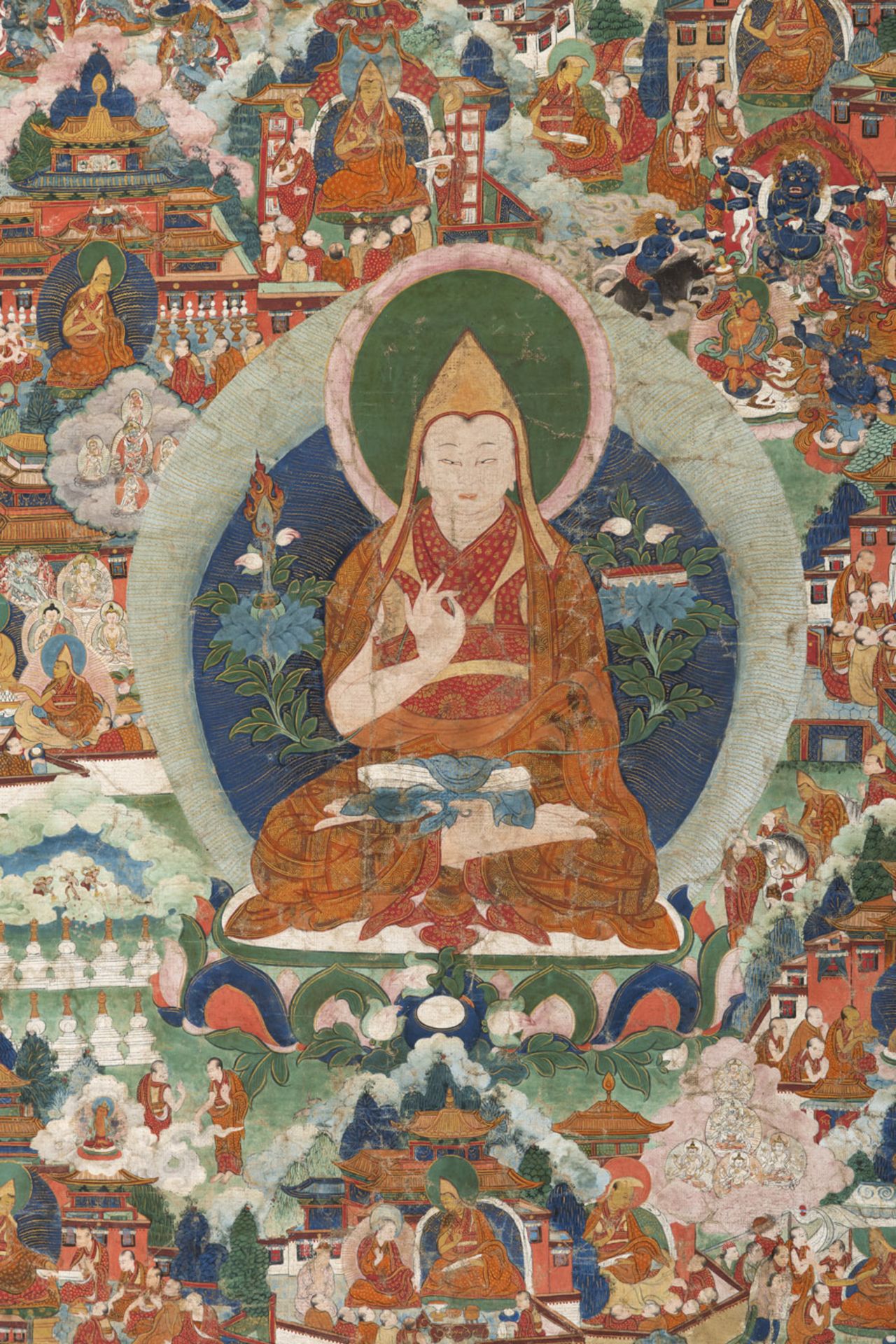 A FINE JATAKA THANGKA - Image 3 of 6