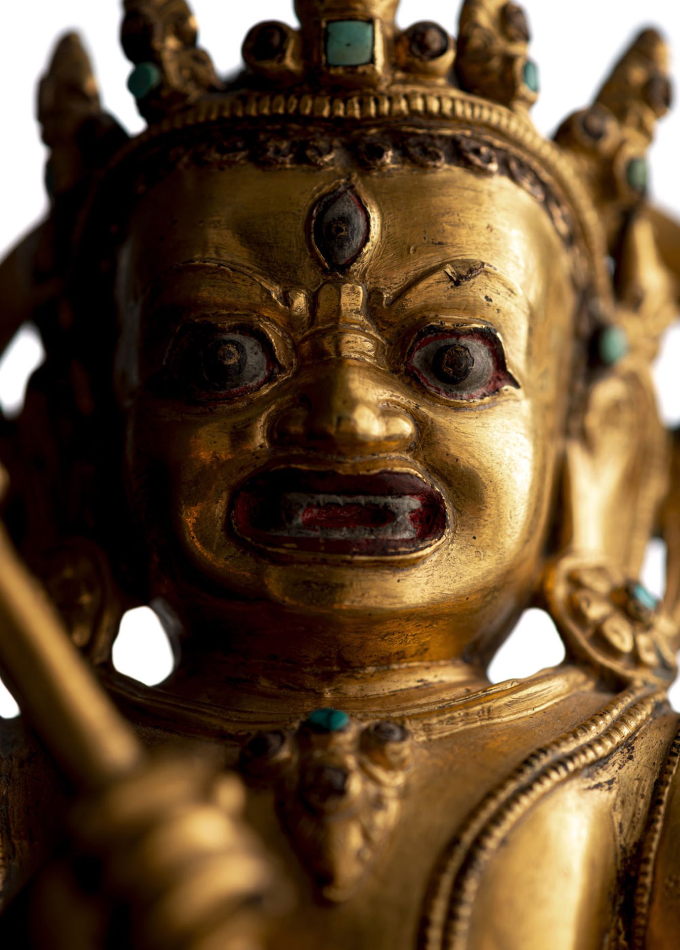 AN IMPORTANT GILT-BRONZE FIGURE OF TAKKIRAJA - Image 6 of 8