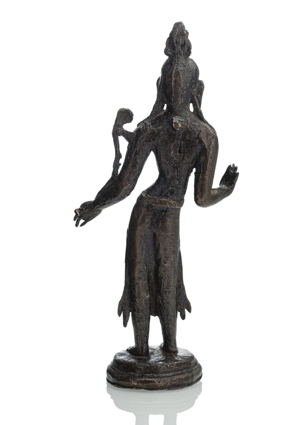 A RARE AND EARLY BRONZE FIGURE OF PADMAPANI - Image 4 of 7