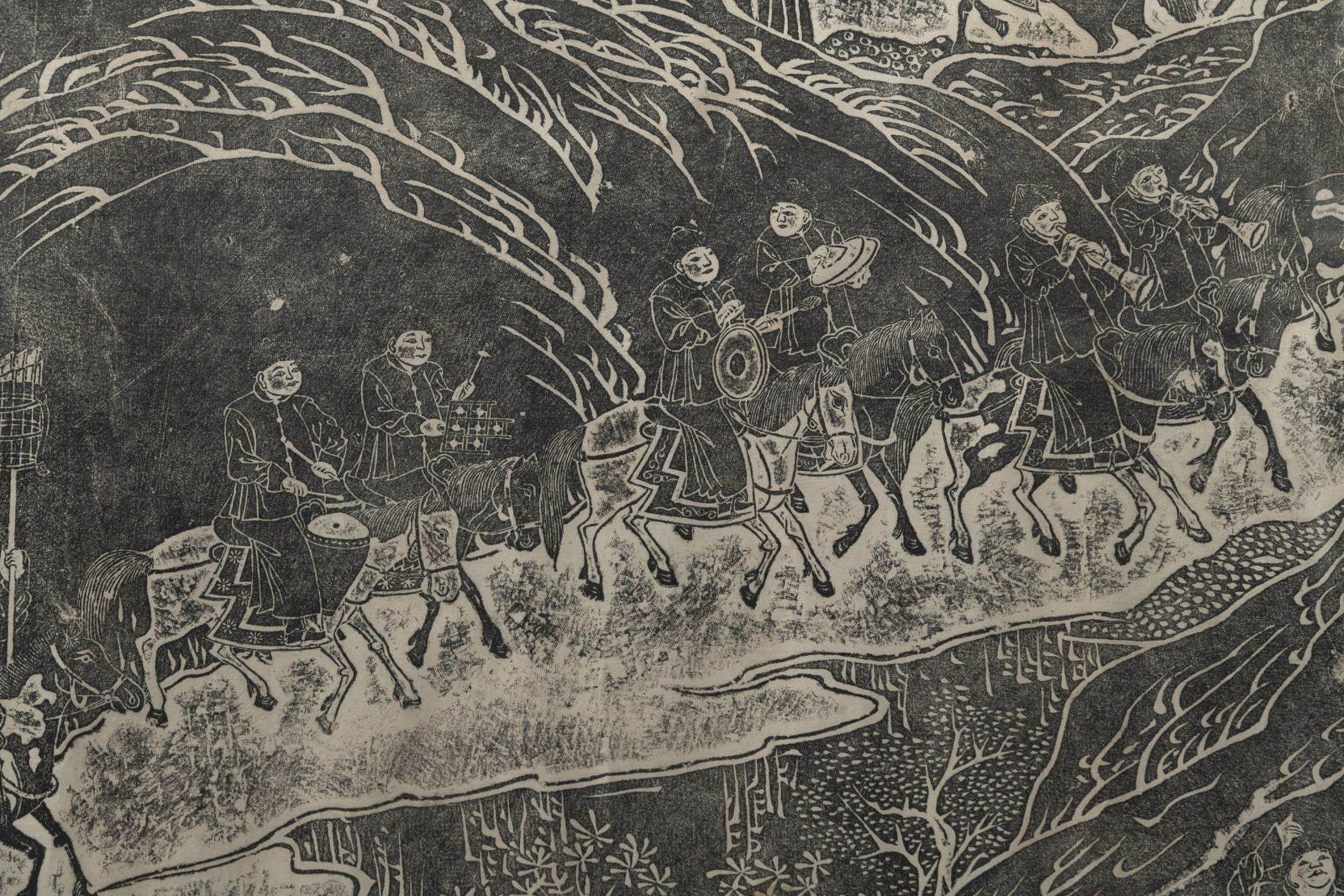 Große Steinabreibung mit Darstellung der geschnitzten Steintafel "Kapitulation des Roten Miao-Volke - Bild 4 aus 5