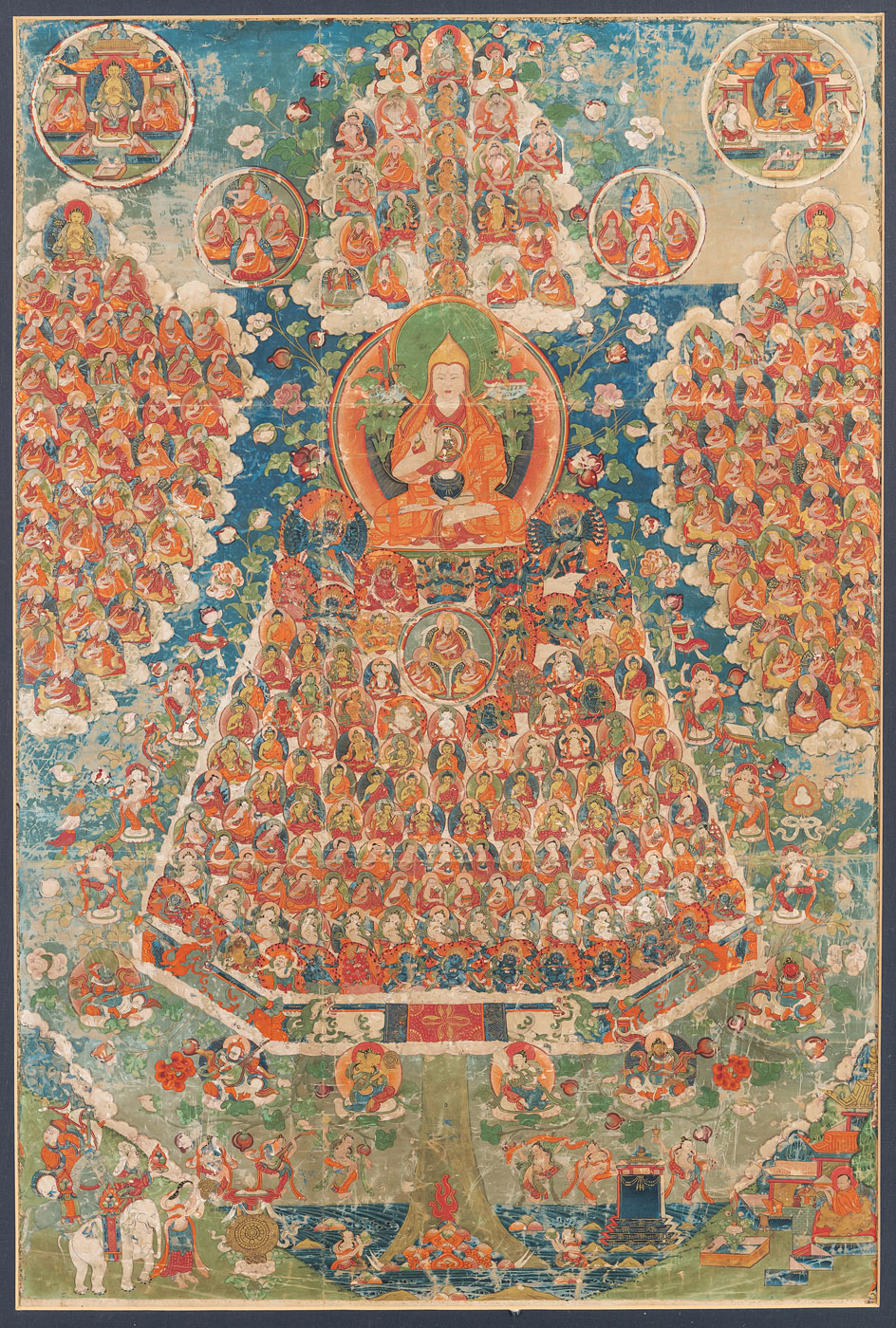 A THANGKA WITH THE TREE OF SPIRITUAL