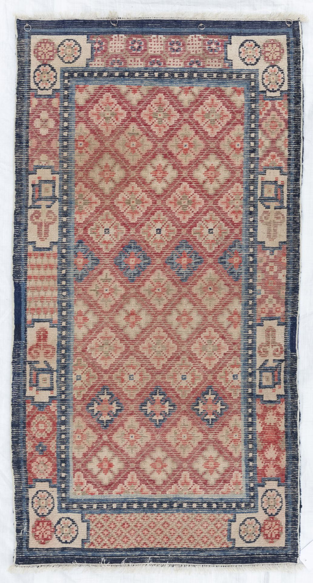 A SMALL PAOTOU RUG - Image 6 of 6