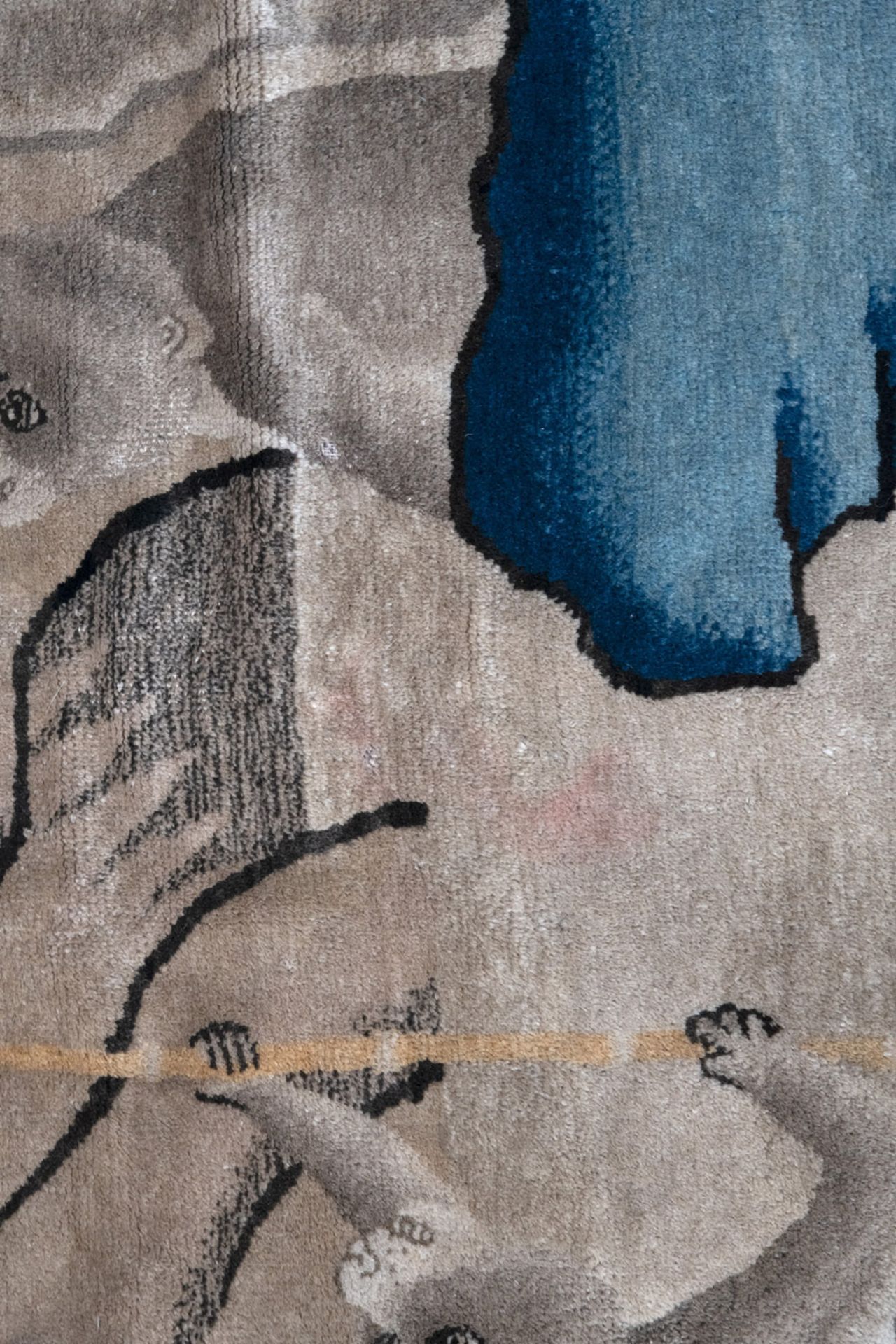 A Paotou Rug with Monkeys - Image 2 of 5