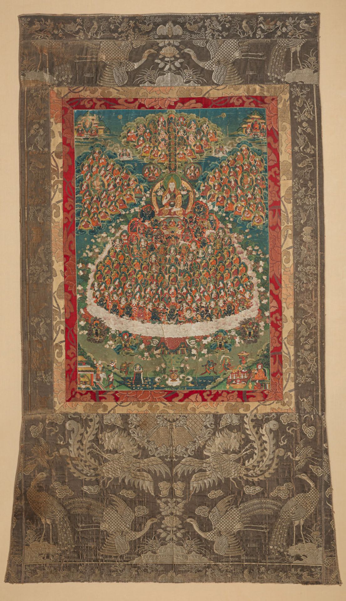 "Refuge tree" of the Gelug-pa tradition, with Tsongkhapa - Image 2 of 3