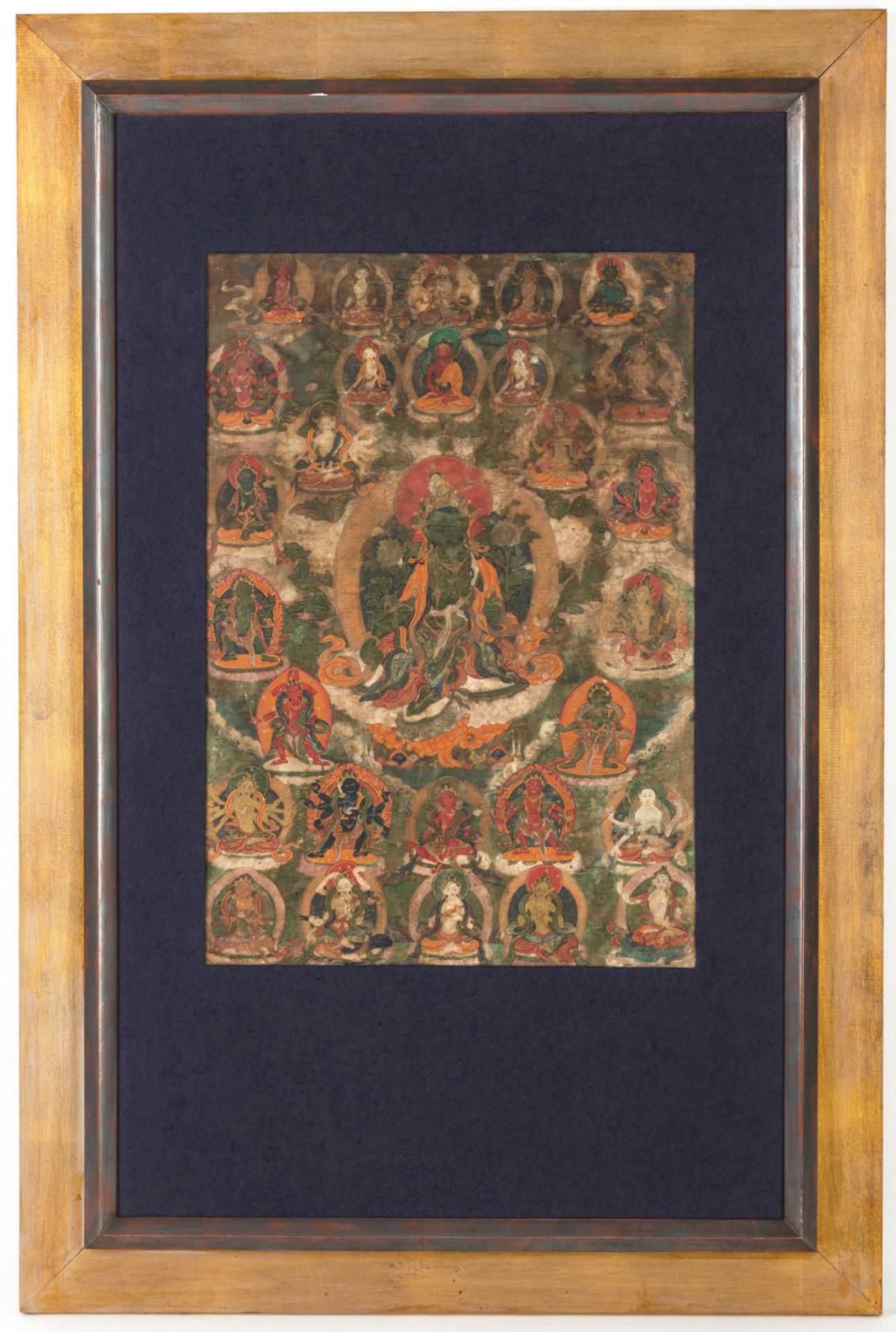 Thangka mit zentraler Darstellung der Syamatara - Bild 3 aus 3