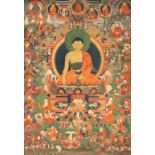 Thangka des Buddha Shakyamuni