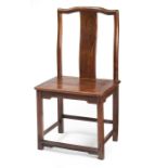 Stuhl aus 'Huanghuali' mit gewölbter rechteckiger Rückenlehne, 'Dengguayi'
