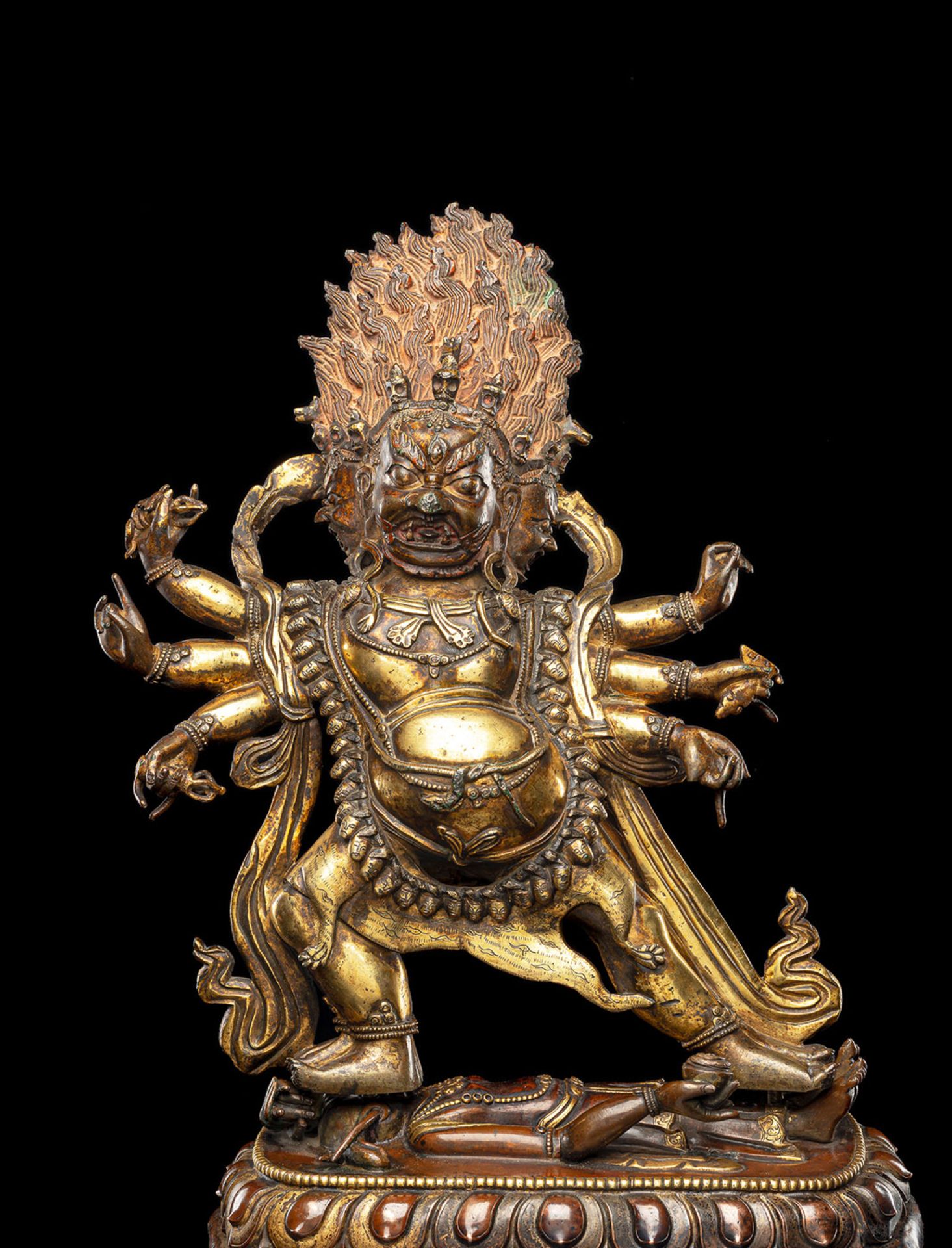 A RARE LARGE BRONZE FIGURE OF HAYAGRIVA